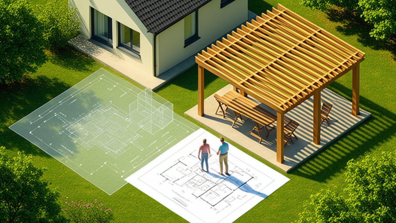 Pergola et permis de construire : les règles précises quand on fait construire sa maison