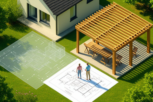 Pergola et permis de construire : les règles précises quand on fait construire sa maison